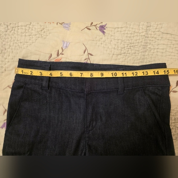 NWT Ann Taylor Loft Womens Dark Wash Bootcut Jeans Belt Loops Sz 2 27.5 Inseam - Picture 9 of 16